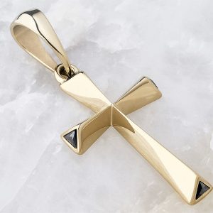 dije Cruz Deluxe oro laminado